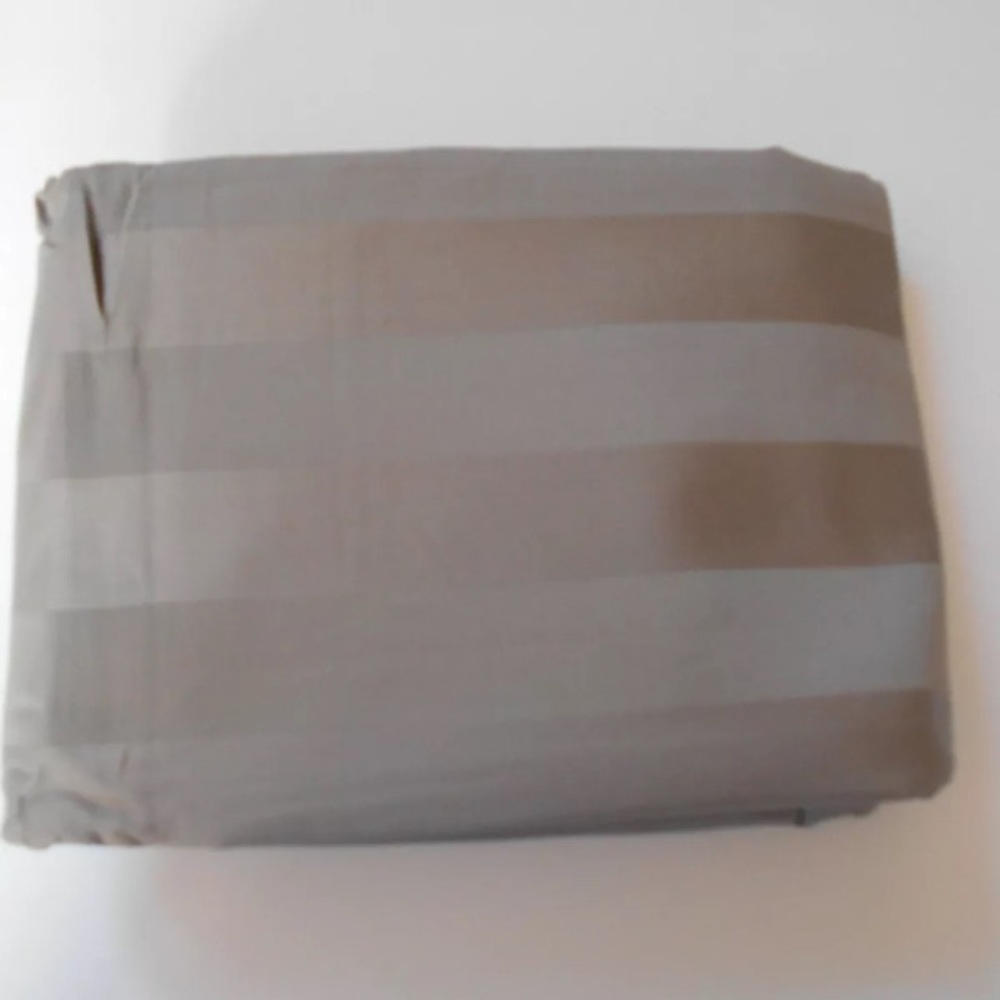 Martex Gray Stripe KING Pillowcases Set 400 Thread